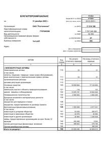 Финансовый отчет по РСБУ компании «Ростелеком»