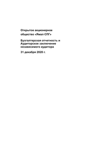 Финансовый отчет по РСБУ компании «Ямал СПГ»