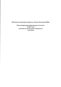 Финансовый отчет по МСФО компании «Группа Компаний ПИК»