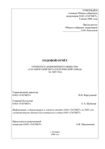 Годовой отчет компании «ТМК (Трубная металлургическая компания)»