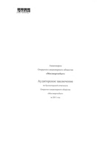 Финансовый отчет по РСБУ компании «Мосэнергосбыт»