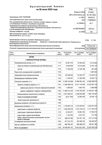 Финансовый отчет по РСБУ компании «Газпром»