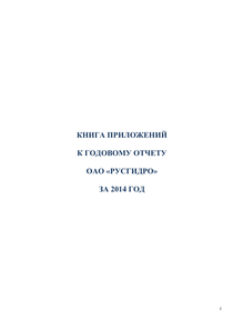 Годовой отчет компании «РусГидро, группа»