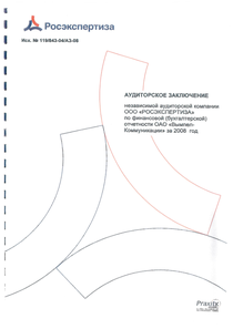 Финансовый отчет по РСБУ компании «Вымпел-Коммуникации»