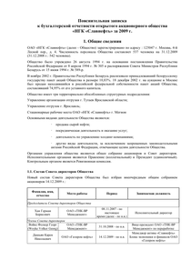 Финансовый отчет по РСБУ компании «Славнефть, группа»