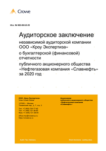 Финансовый отчет по РСБУ компании «Славнефть, группа»