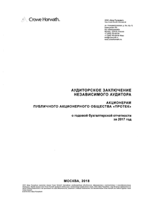 Финансовый отчет по РСБУ компании «ПРОТЕК, группа компаний»