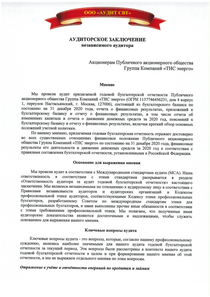 Финансовый отчет по РСБУ компании «ТНС ЭНЕРГО, группа компаний»