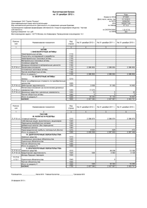 Финансовый отчет по РСБУ компании «Русагро, группа компаний»