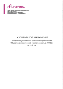 Финансовый отчет по РСБУ компании «О'КЕЙ»