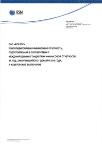 Финансовый отчет по МСФО компании «Россети Московский регион»