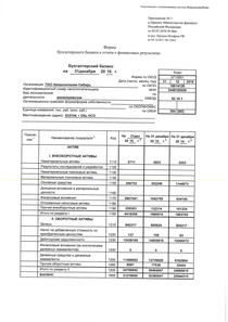 Финансовый отчет по РСБУ компании «Сибирь, авиакомпания»