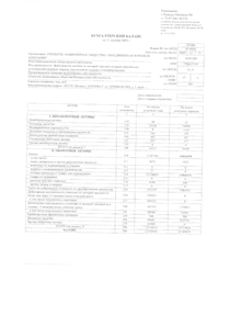 Финансовый отчет по РСБУ компании «Объединенная зерновая компания»