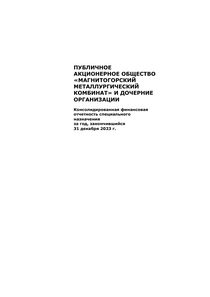 Финансовый отчет по МСФО компании «Магнитогорский металлургический комбинат (ММК)»