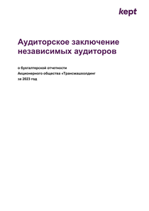 Финансовый отчет по РСБУ компании «Трансмашхолдинг»