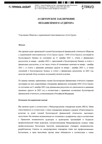 Финансовый отчет по РСБУ компании «Сэтл, группа компаний»