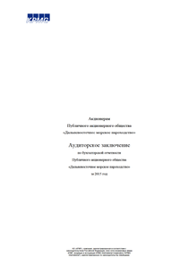 Финансовый отчет по РСБУ компании «Транспортная группа FESCO»