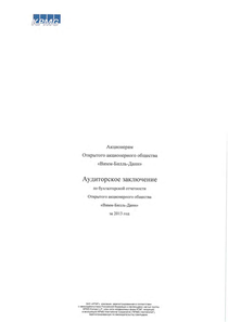 Финансовый отчет по РСБУ компании «Вимм-Билль-Данн»