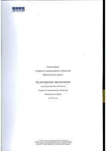 Финансовый отчет по РСБУ компании «Вимм-Билль-Данн»