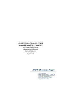 Финансовый отчет по РСБУ компании «Соллерс, группа»