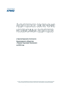 Финансовый отчет по РСБУ компании «Первая грузовая компания»