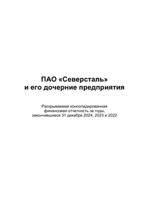 Другие отчеты компании «Северсталь»