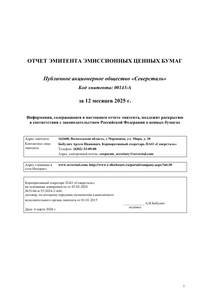 Годовой отчет компании «Северсталь»