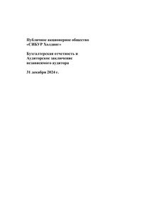 Финансовый отчет по РСБУ компании «СИБУР Холдинг (ПАО)»