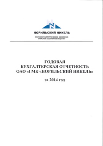 Финансовый отчет по РСБУ компании «Норильский никель, горно-металлургическая компания»