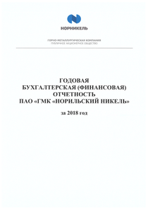 Финансовый отчет по РСБУ компании «Норильский никель, горно-металлургическая компания»